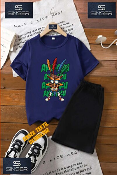 SS SİNSER Παιδικό μπλουζάκι με στάμπα "BACKLASH MASK PERCENT" με λαιμόκοψη πο...