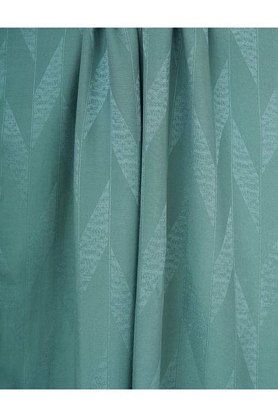 Kayra Geometric Pattern Sapphire Shawl Mint