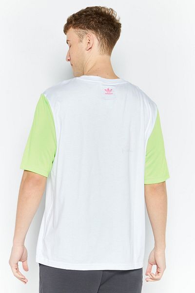 adidas Originals x Jeremy Scott Men Sportwear Fit Short Sleeves Outdoor T-Shirt, Multicolor