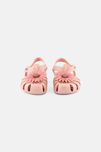 ZAXY Toddlers Girl Daisy Baby Velcro Closure Sandal, Light Pink