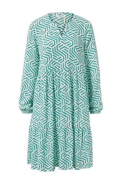 Tchibo Women Abstract Midi Casual Dress, White