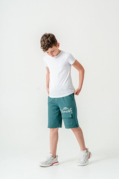 Mışıl Kids Future Printed Cargo Pocket Boys Shorts