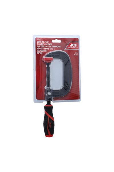 Generic ACE Quick Release G Clamp Black and Red 3inch
