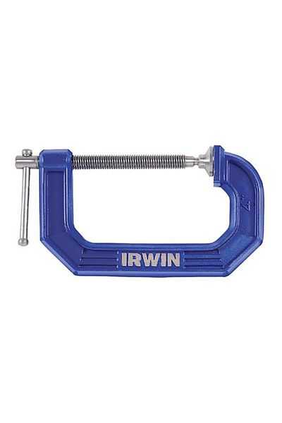 Generic IRWIN 100 Series C-Clamp Blue and Silver 1 x 1.125inch