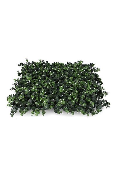 Generic سياج اصطناعي من شجر الأوكالبتوس الأخضر الهادئ والمتين والواقعي، 50 × 50 سم