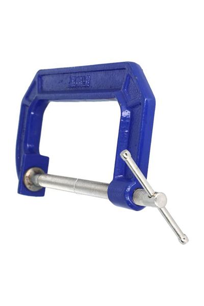 Generic IRWIN Quick Grip Adjustable C-Clamp Blue and Silver 6inch