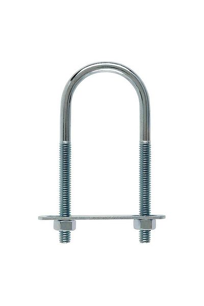 Generic ACE Zinc Plated Durable Threaded Clamp U-Bolt Silver 4-3/16inch TSRC-117