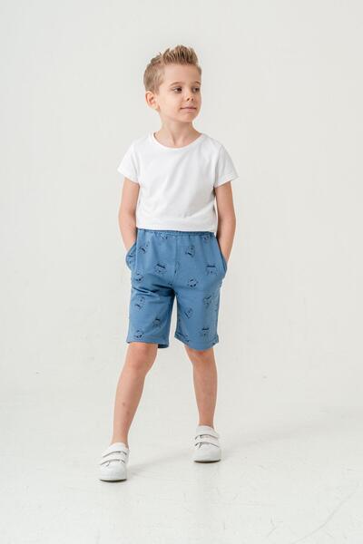 Mışıl Kids Pantaloni scurți pentru băieți cu imprimeu All Field Cat