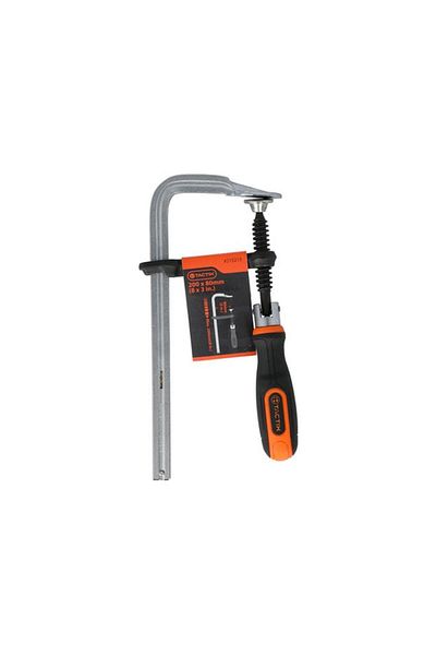 Generic Tactix Corrosion-Resistant Heavy Duty Clamp with Rubber Handle Multicolor 200 x 80mm