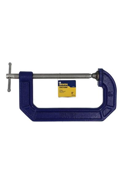 Generic IRWIN Quick Grip Adjustable C-Clamp Blue and Silver 6inch