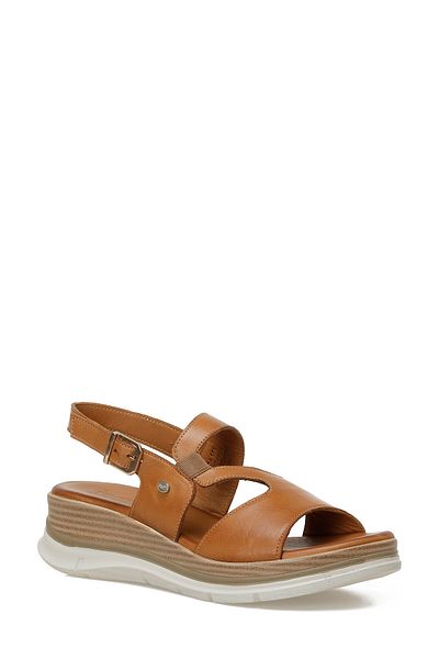 İnci Inci Fada 5Fx Tan Women's Wedge Heel Sandals