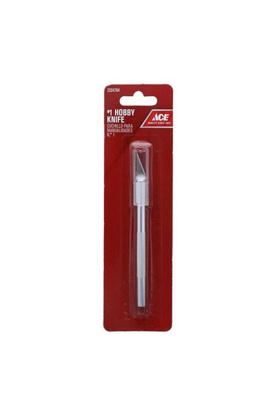 Generic ACE Classic Lightweight Hobby Knife with Fixed Blade #1 Silver 2024784