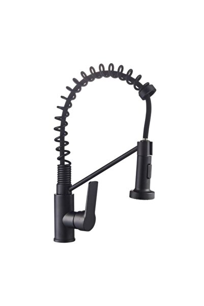 Generic خلاط مطبخ قابل للسحب بتصميم عصري متين من دايم، لون أسود DM-70110B