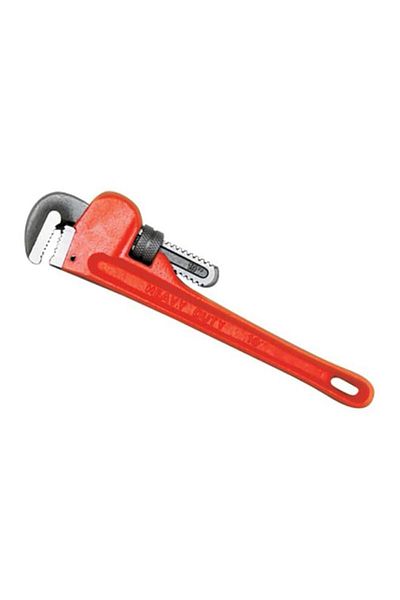 Generic مفتاح أنابيب عالي التحمل من Performance Tool، برتقالي ورمادي، مقاس 10 بوصات، W1133-10B