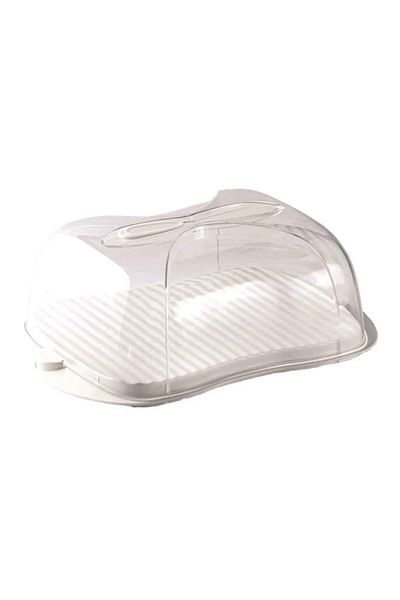 Generic Snips BPA-Free Dishwasher Safe Cheese Container with Knife White and Clear 3 Liter 862/90058