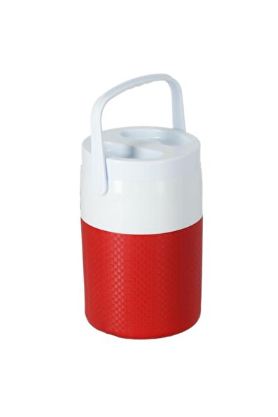 Generic Cosmoplast Keep Cold BPA-Free Cooler Jug with Handle Red and White 1 Gal