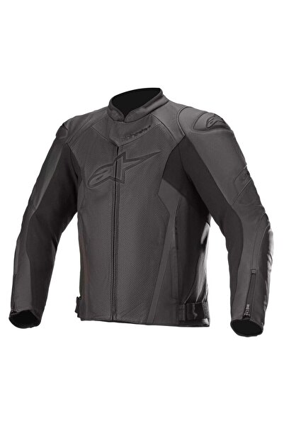 Alpinestars Faster V2 Airflow Deri Korumalı Motosiklet Montu Siyah