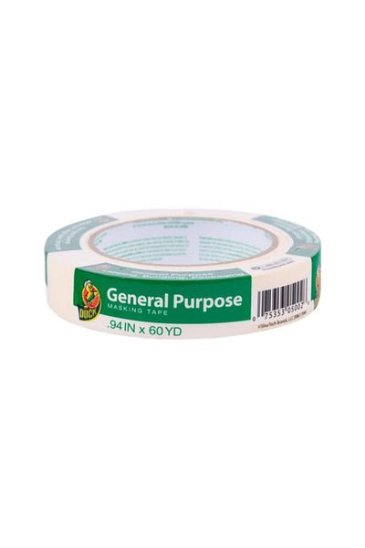 Generic شريط لاصق قوي متعدد الأغراض من Duck، لون بيج، 0.94 بوصة × 60 ياردة، رقم 240350/286502