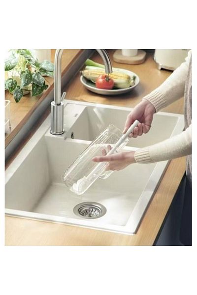 ForWhat Silicone Jar Baby Bottle Washing Brush for Office Home Office Kitchen