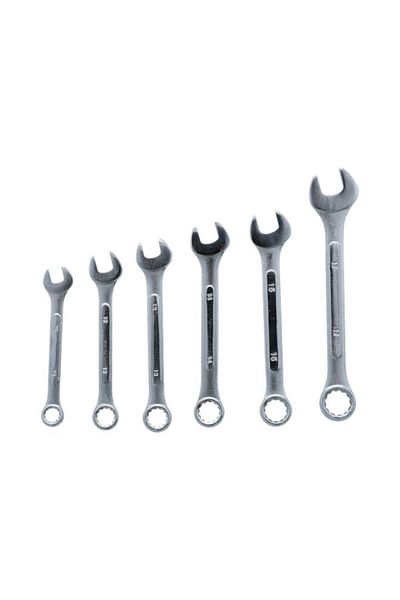 Generic مجموعة مفاتيح ربط مترية من ريجال، مكونة من 6 قطع، باللون الفضي