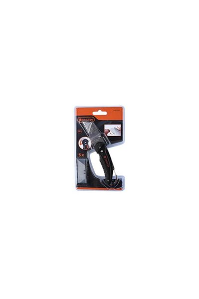 Generic Tactix Stainless Steel Folding Utility Knife with Blades and Belt Clip Black and Silver