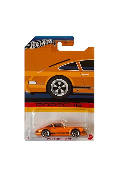 HOT WHEELS Metal Car Hot Wheels, 1971 Porsche 911, 1:64, Orange