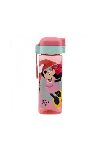 Generic STOR Minnie Mouse Ecozen BPA-Free Water Bottle with Safety Lock Pink and Blue 550ml