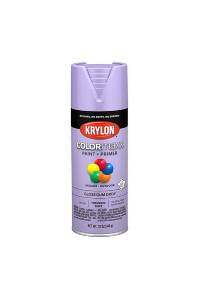 Generic KRYLON Colormaxx Indoor and Outdoor Spray Paint and Primer Gum Drop 12oz K05521007