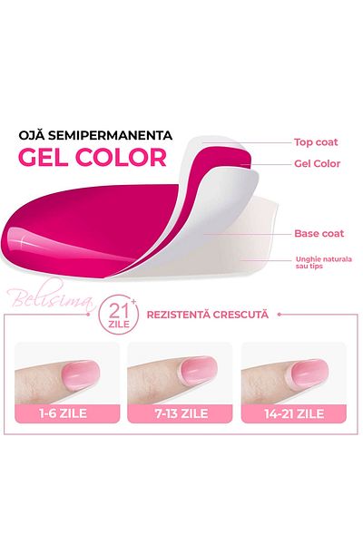Intisimo Semi-permanent Nail Polish, Professional, Gel Color, No.239, 12ml, Glossy, Blue