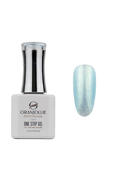 Intisimo Oja semipermanentă, profesională, 15 ml, într-un singur pas, cod OS195 (072), sclipici, albastră