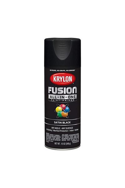 Generic KRYLON Rust Resistant Fusion All-In-One Spray Paint ‎and Primer Satin Black 12oz K02732007