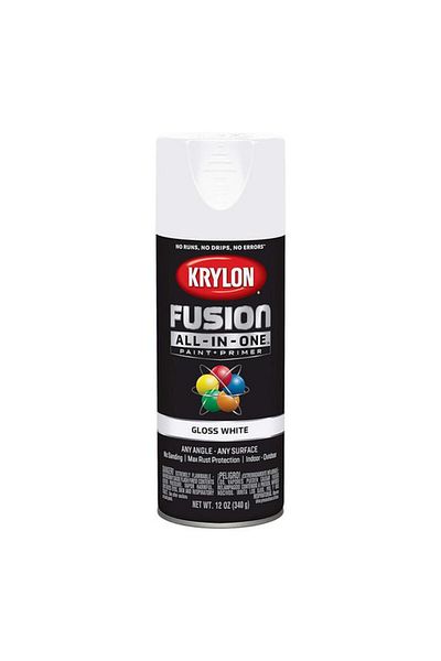 Generic KRYLON Rust Resistant Fusion All-in-One Spray Paint and Primer Gloss White 12oz K02727007