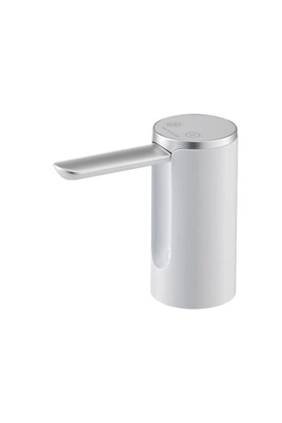 Generic NEWSTAR 1200mAh Automatic Water Bottle Pump White and Silver S015