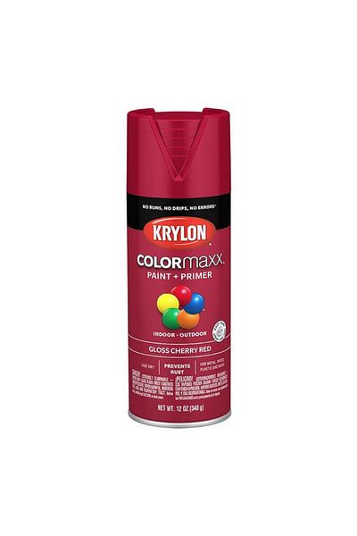Generic KRYLON Colormaxx Indoor and Outdoor Spray Paint and Primer Cherry Red 12oz K05511007