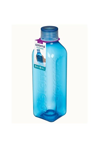 Generic sistema Impact Resistant BPA-Free Plastic Square Water Bottle Assorted Color 1 Liter 890