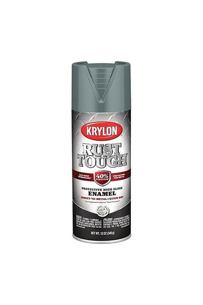 Generic KRYLON Rust-Tough Protective High Gloss Enamel Direct-to-Metal Quick Dry Spray Paint Smoke Grey 12oz