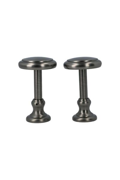 Generic Micasa 2-Piece Rust-Resistant Durable Steel Tie Back for Curtains Pewter
