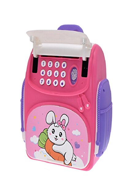 rexa حقيبة ظهر Bunny Vault - حصالة نقود إلكترونية على شكل أرنب مزودة بقفل كلم...