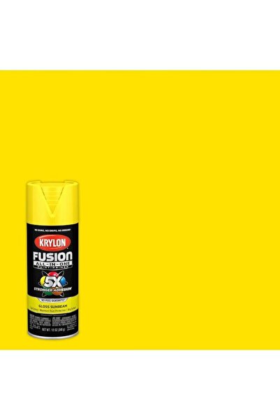 Generic KRYLON Fusion All-in-One Indoor and Outdoor Spray Paint and Primer Sunbeam Yellow 12oz K02725007