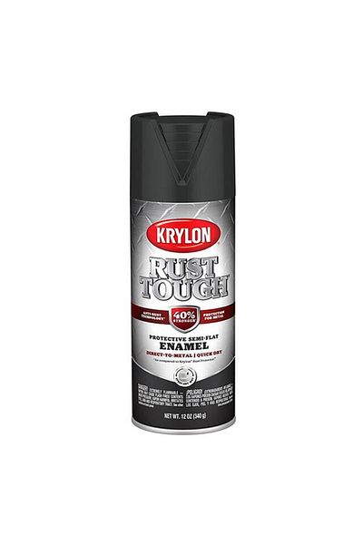 Generic KRYLON Anti-Rust Technology Semi-Flat Enamel Spray Paint Black 12oz K09203008
