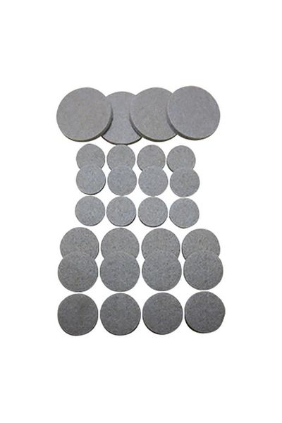 Generic وسادات لباد دائرية متينة ذاتية اللصق من ماجيك سلايدرز، 36 قطعة، لون الشوفان، 63922