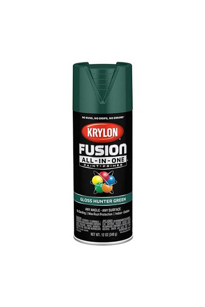 Generic KRYLON Rust Resistant Fusion All-in-One Spray Paint and Primer Gloss Hunter Green 12oz K02789007