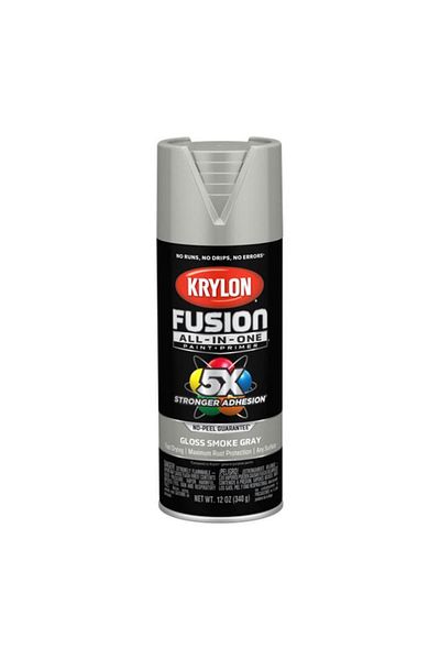 Generic KRYLON Fusion All-In-One Spray Paint and Primer Gloss Smoke Grey 12oz K02723007