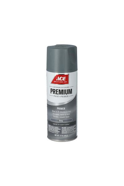 Generic ACE Premium Quick Drying and Superb Coverage Smooth Enamel Primer Spray Paint Grey 12oz