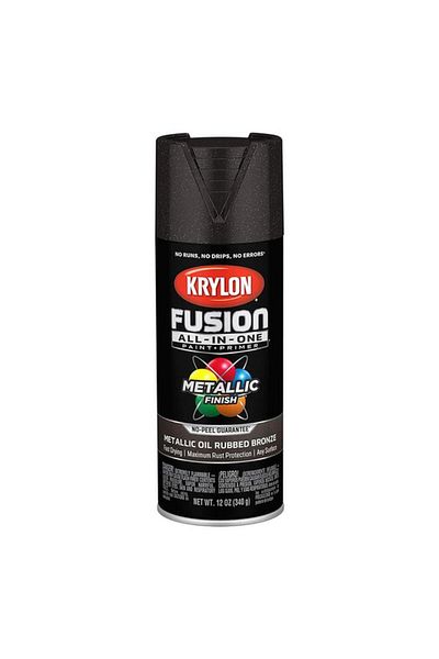 Generic KRYLON Fusion All-In-One Spray Paint and Primer Metallic Oil Rubbed Bronze 12oz K02771007
