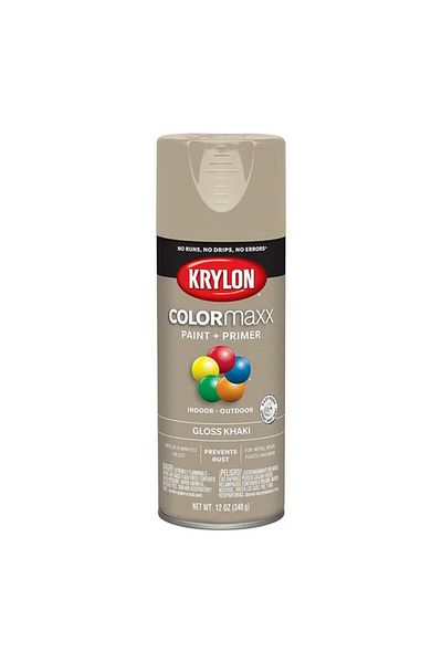 Generic KRYLON Colormaxx Indoor and Outdoor Spray Paint and Primer Khaki 12oz K05526007