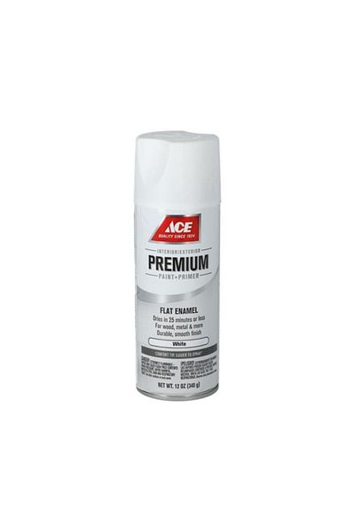 Generic ACE Premium Flat Enamel Spray Paint White 12oz