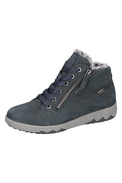 Waldläufer Damen Low Sneaker Winterschuhe H-teresa Mid Top 961971 165 Grau 194 Bear Notte Leder Mit Eva & Hera