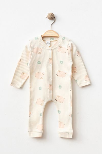 yukobaby bebeğiniz için en doğalı بدلة أطفال بدون أصفاد من القطن باللون الوردي من عمر 3-6-9 أشهر، ملابس أطفال حديثي الولادة من المستشفى