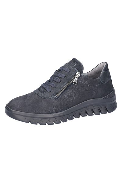 Waldläufer Damen Low Sneaker H-biggi 913008 202 Schwarz 194 Mephis Notte Leder Mit Eva & Herausnehmbar